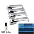 Set of 4 Chrome Door Handle Cover Caps for Ford F-250/F-350 (2017–2020)