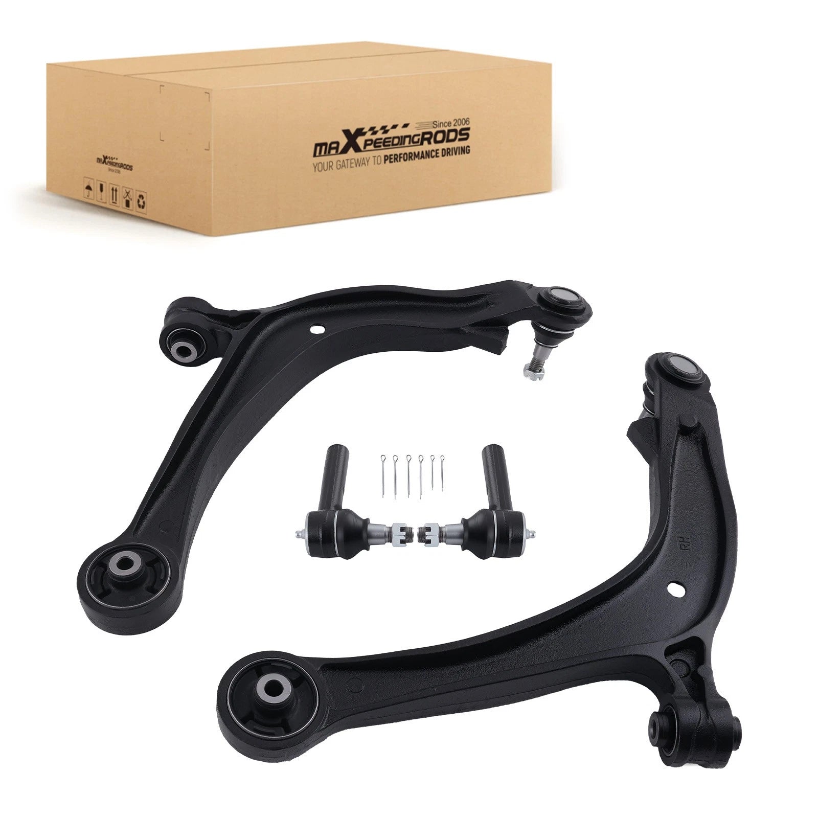 4X Front Lower Control Arms Outer Tie Rods for Honda Odyssey (2011–2017)