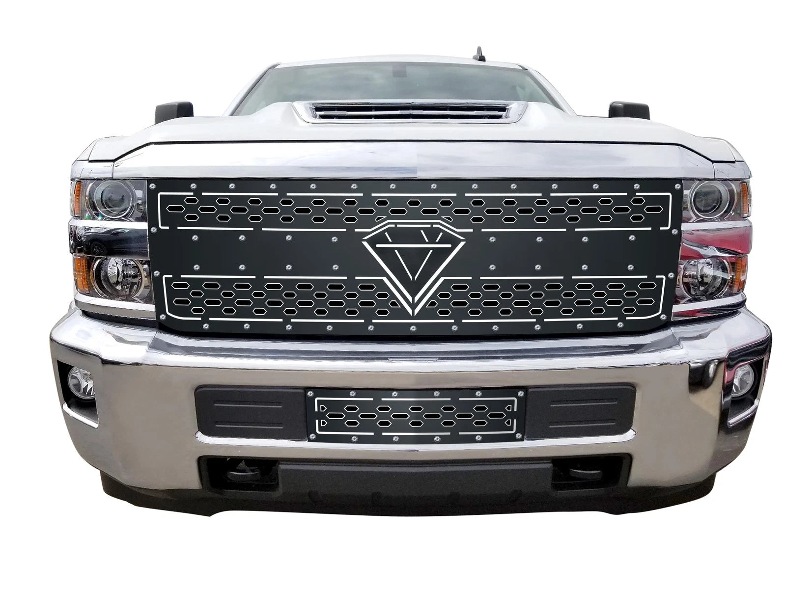 Lower Stainless Grille for Chevy Silverado 2500HD/3500HD (2015-2019)