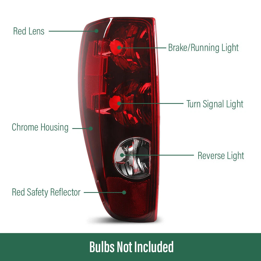Pair Tail Lights for Chevrolet Colorado GMC Canyon (2004–2012)