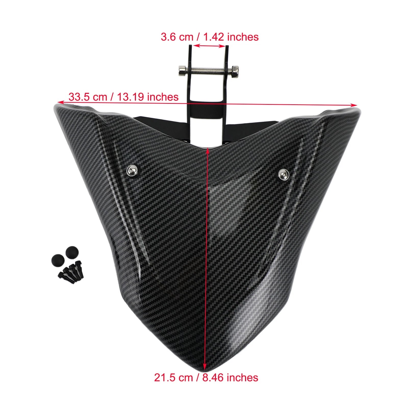 Carbon ABS Front Fender Beak Extension for Yamaha Tenere 700 (2019–2022)