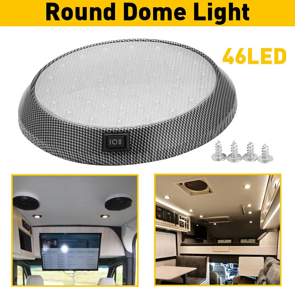 LED Ceiling Dome Light for Trailer Camper RV (12V)