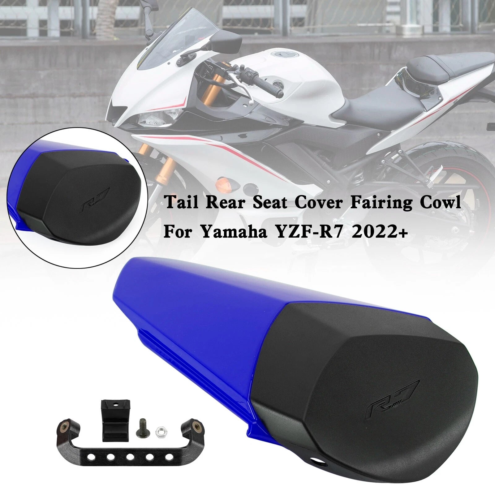 Tail Rear Seat Cover Fairing Cowl for Yamaha YZF-R7 (2022–2025) Blue