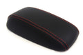 Leather Synthetic Console Armrest Cover for Mazda Protege (1995–1998) Red Stitch