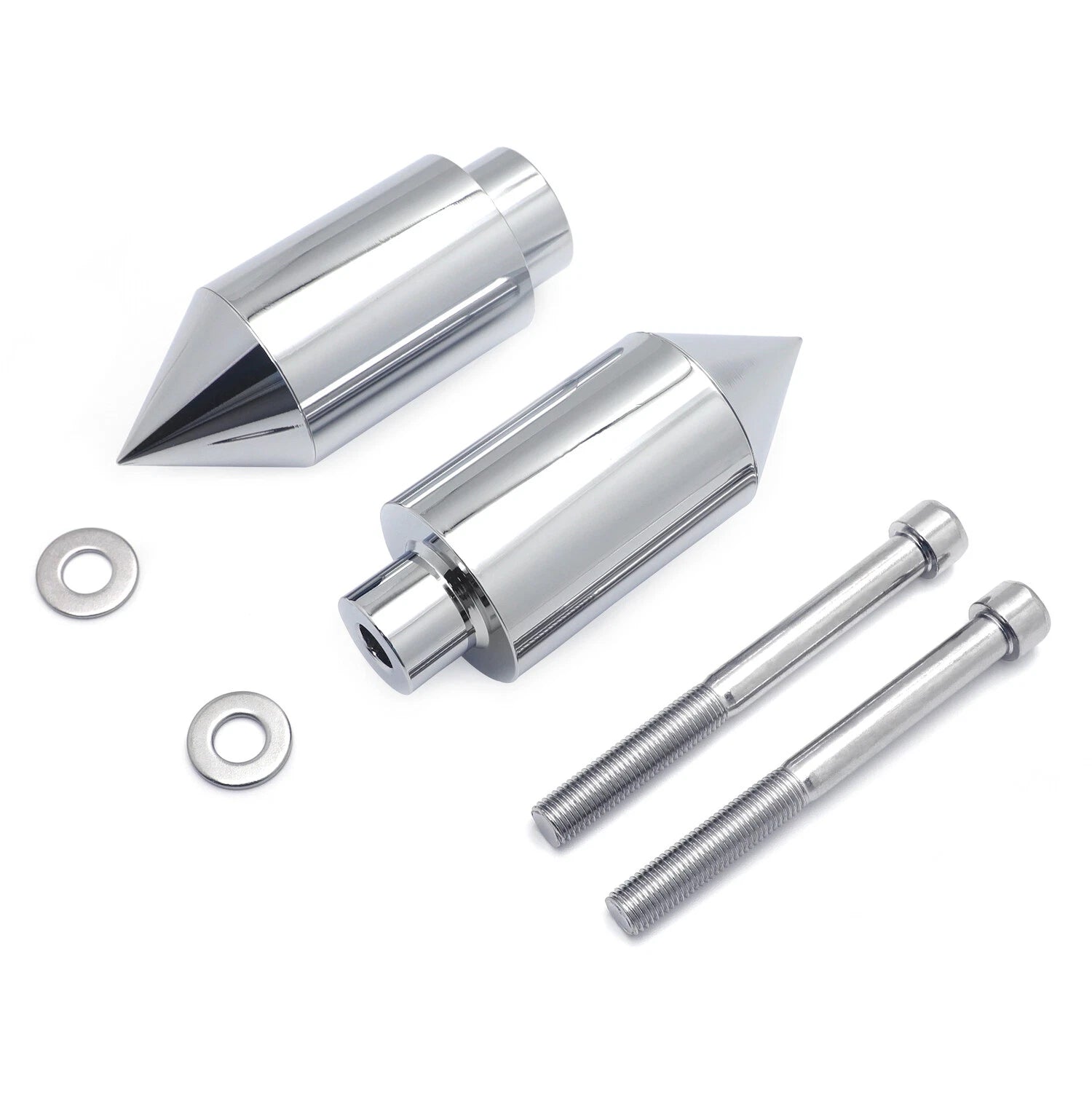 Chrome Spike Frame Slider Crash Protection for Honda CBR 600 F4/F4i (1999–2007)