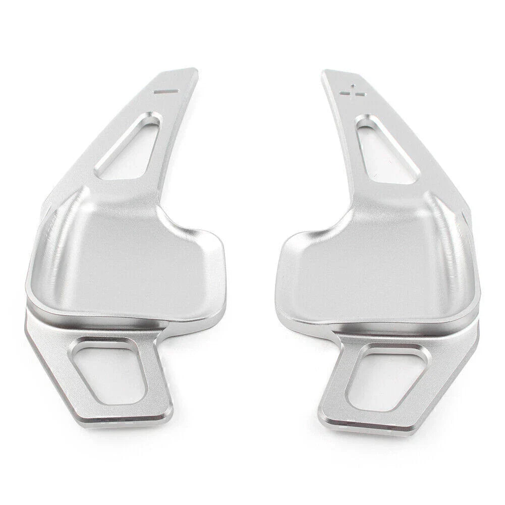 Silver Steering Wheel Shift Paddle Extension for BMW 3 5 Series (2012-2019)