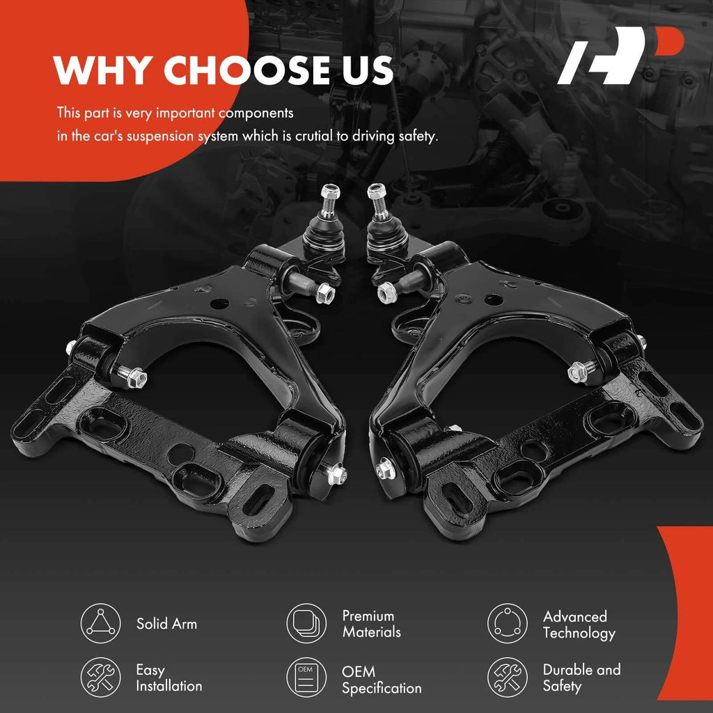 2X Front Lower Control Arm with Ball Joint for Chevy Trailblazer (2002-2009)