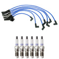 NGK Wire Set & Denso 6 Platinum TT Spark Plugs Kit for Aerostar Ranger Taurus (1990–1997)