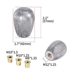Universal JDM Silver Carbon Fiber Manual Gear Shift Knob