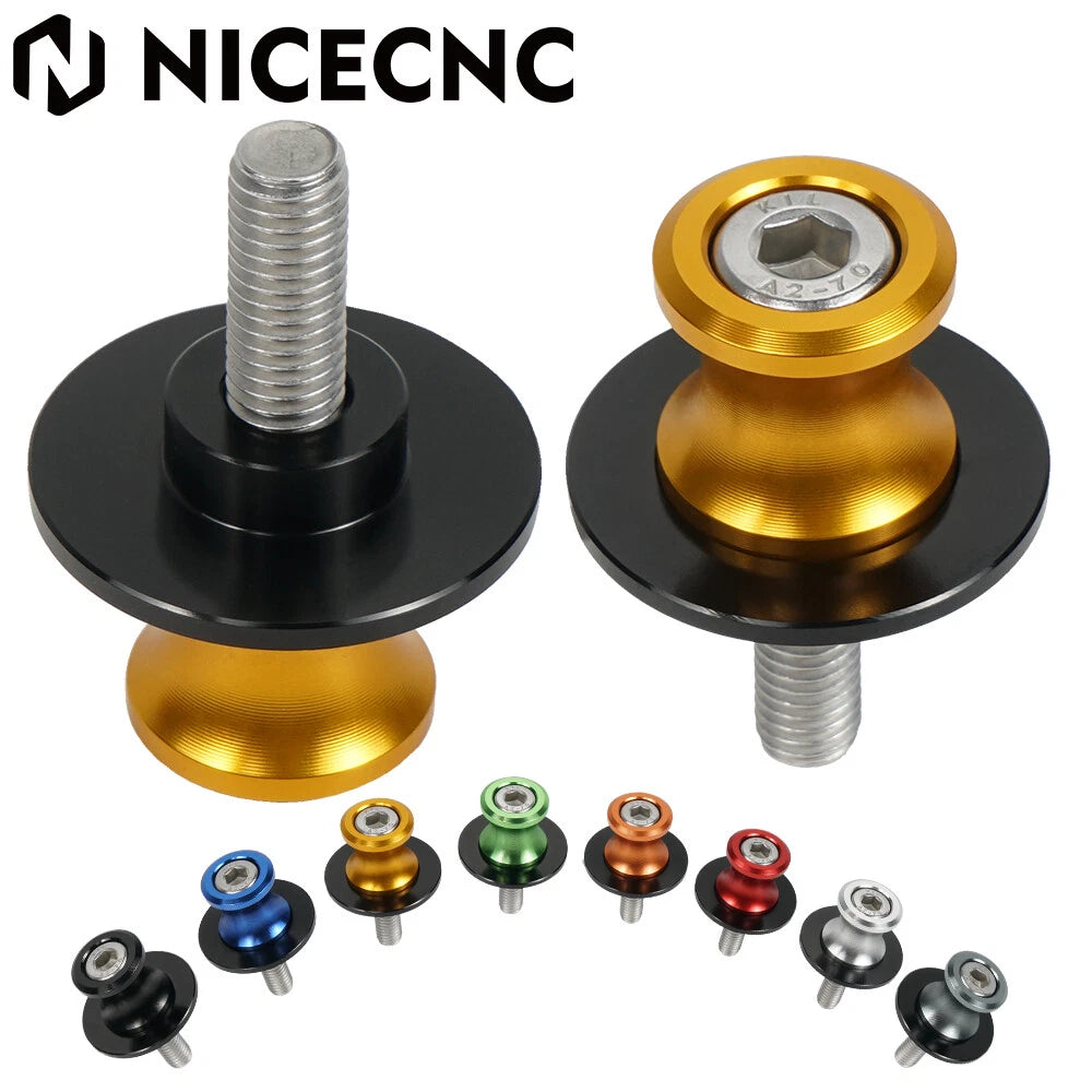 8mm CNC swing arm spools sliders for BMW Honda Suzuki Kawasaki Ducati Triumph