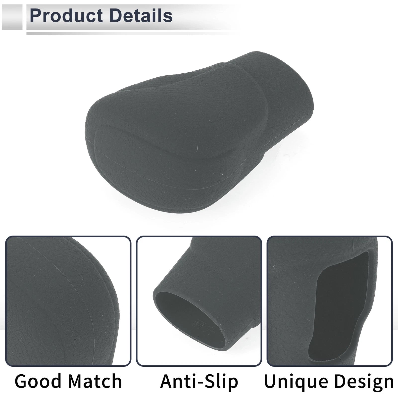 1 Pc Gear Shift Knob Cover for Honda Accord (2018–2022) - Grey Silicone