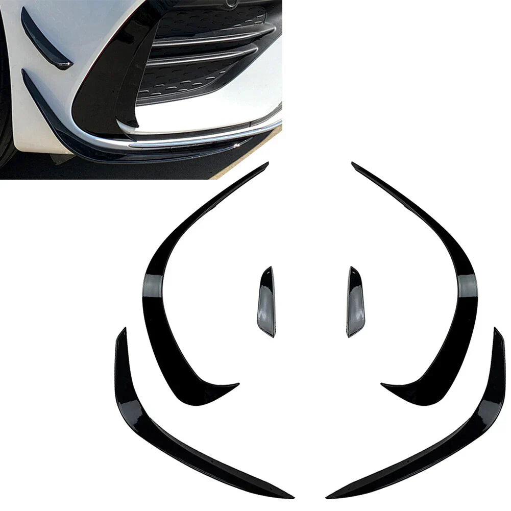 6Pcs Front Bumper Lip Splitter Spoiler for Mercedes Benz C-Class (2022-2023)