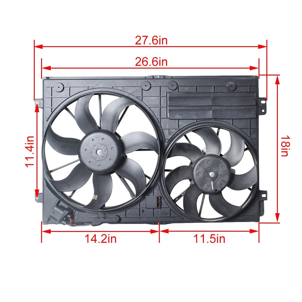 Radiator Cooling Fan for Volkswagen Jetta (2006-2015)