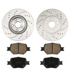 Front Brake Rotors and Ceramic Pads for Toyota Celica (2002–2005) 1.8L
