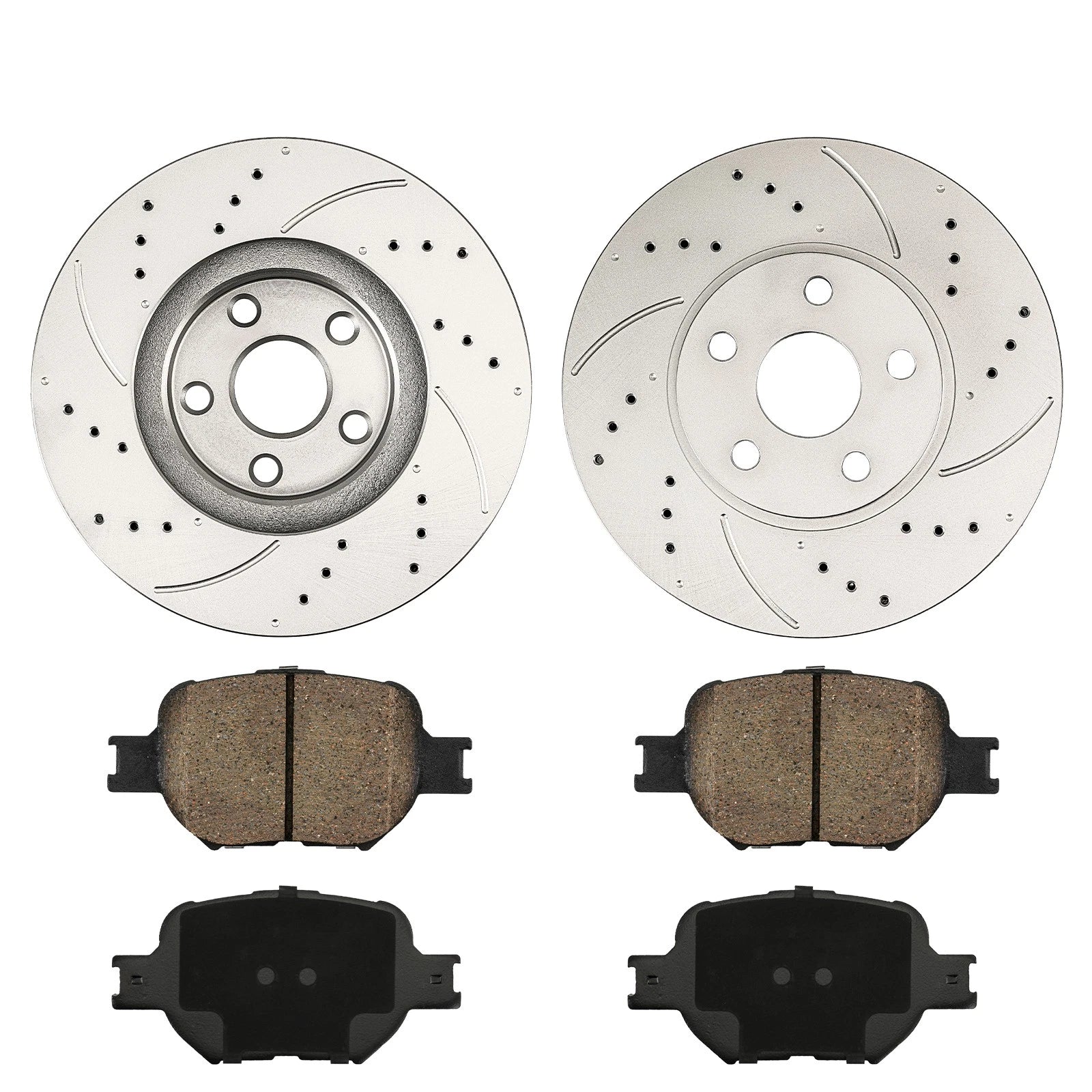 Front Brake Rotors and Ceramic Pads for Toyota Celica (2002–2005) 1.8L