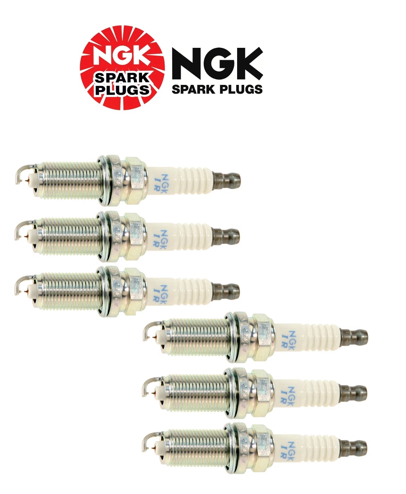 Set of 6 Spark Plugs NGK Laser Iridium for Toyota Lexus (DILFR6, D11/6176)