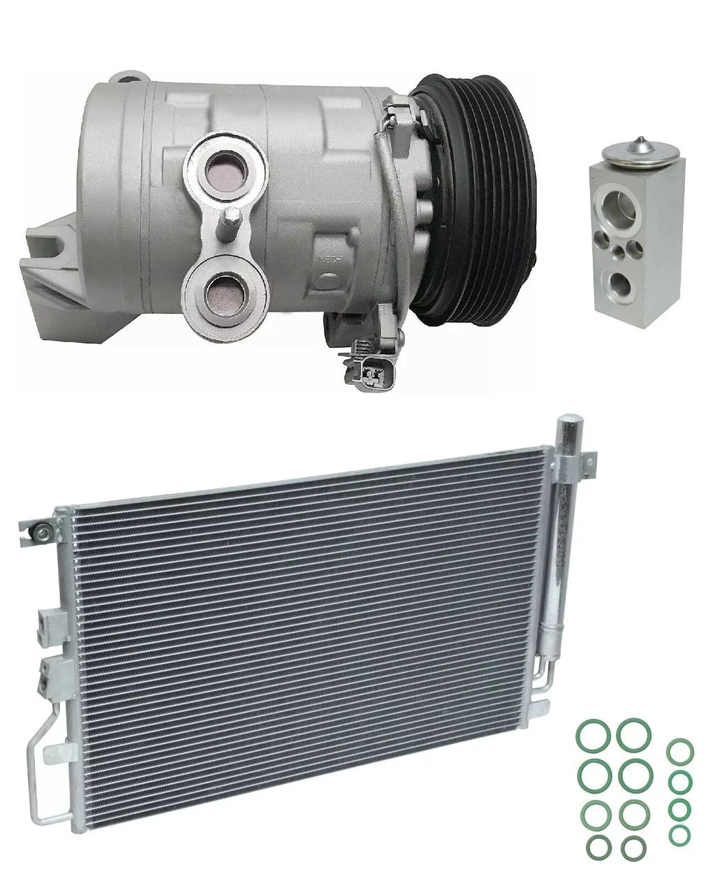 AC Compressor Kit w Condenser for Pontiac Torrent 3.6L V6 (2009)