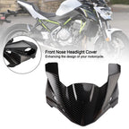 Carbon Front Nose Headlight Cover Surround for Kawasaki Z650 (2017–2019)