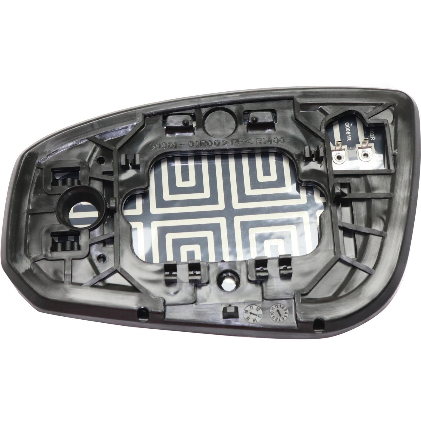 Mirror Glass for Nissan Maxima (2004–2008) with Backing Plate, Passenger Side