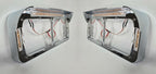 Headlight Bezel with Visor and Clear Lens LED Turn Signal for Dual 4x6 (2001–2007)