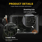 1pc 4"x6" Ultra White Hi/Low Beam DRL Square Headlight Universal