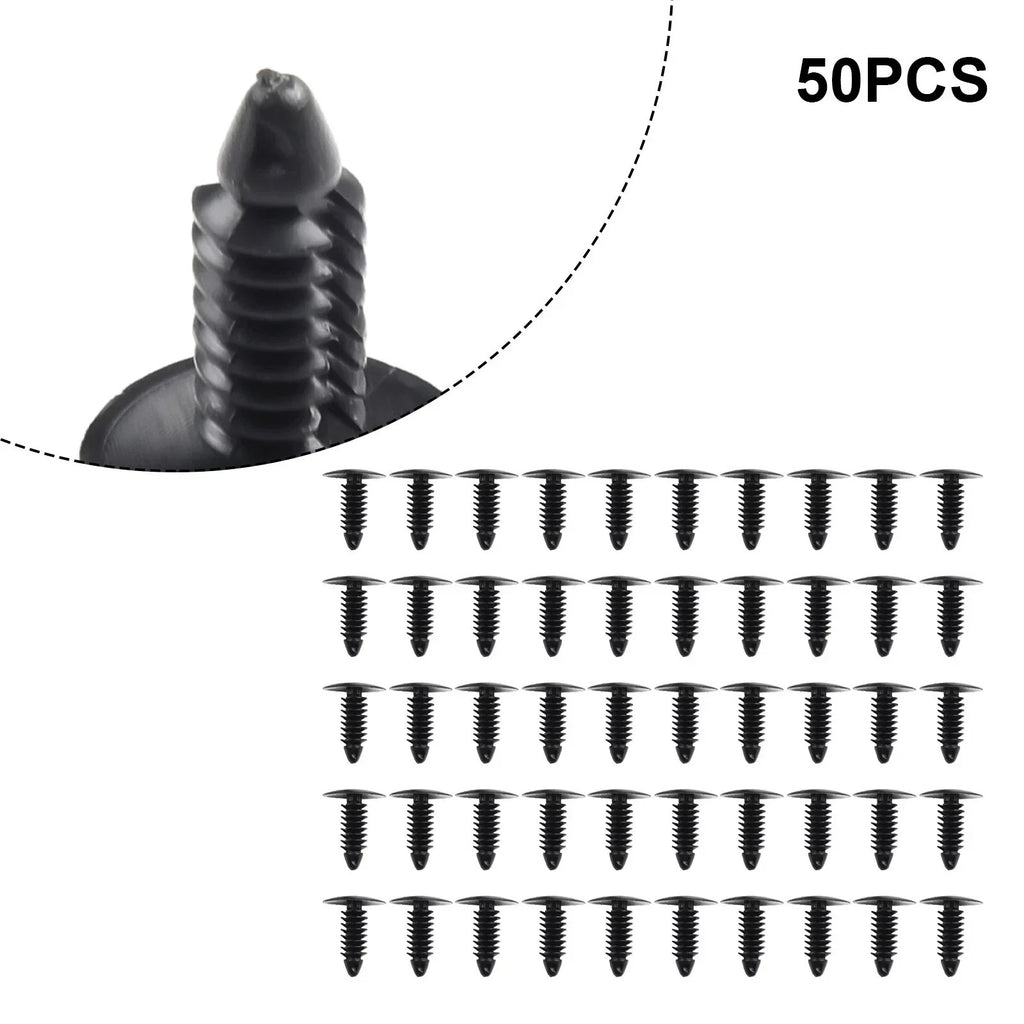Fastener 50x Black Bumper Fender Clip Accessories for Nissan
