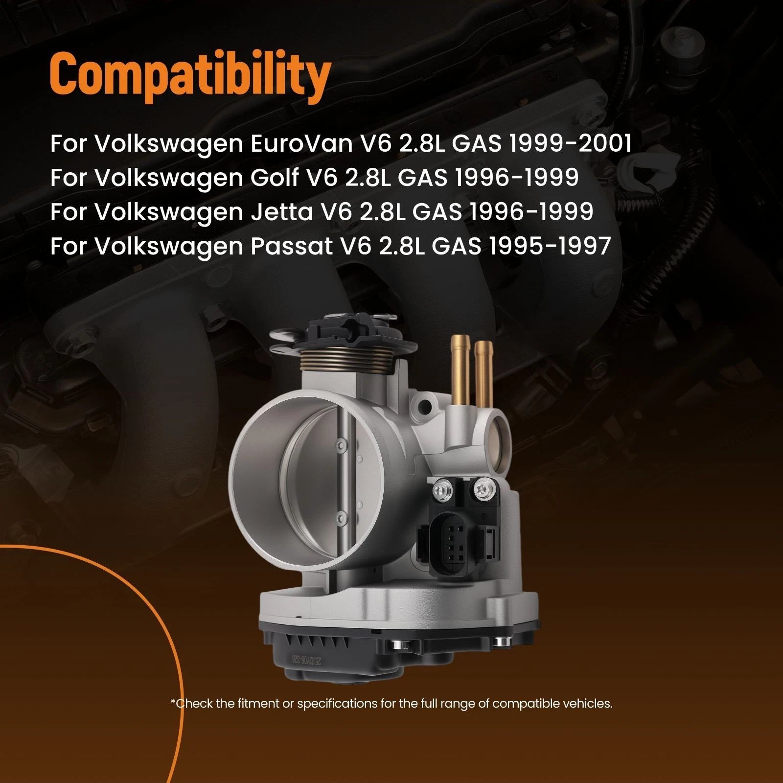 Throttle Body for VW EuroVan Golf Jetta Passat 2.8L (1995–2001) S20110