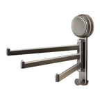 3 Arm Rotating Towel Rack with Suction Cup for Tile Glass Smooth Walls