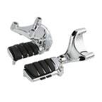 Chrome Passenger Foot Pegs Mount Bracket for Harley Sportster 883 1200 (14-22)