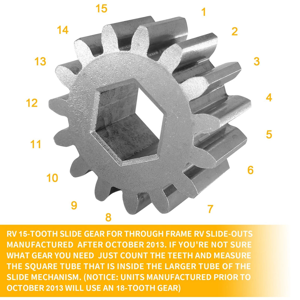Slide-Out Gear Box Assembly for RV (2" x 2")