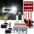 White LED Headlight and Fog Light Combo Kit for Kia Sorento (2016–2019)