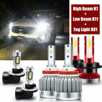 White LED Headlight and Fog Light Combo Kit for Kia Sorento (2016–2019)