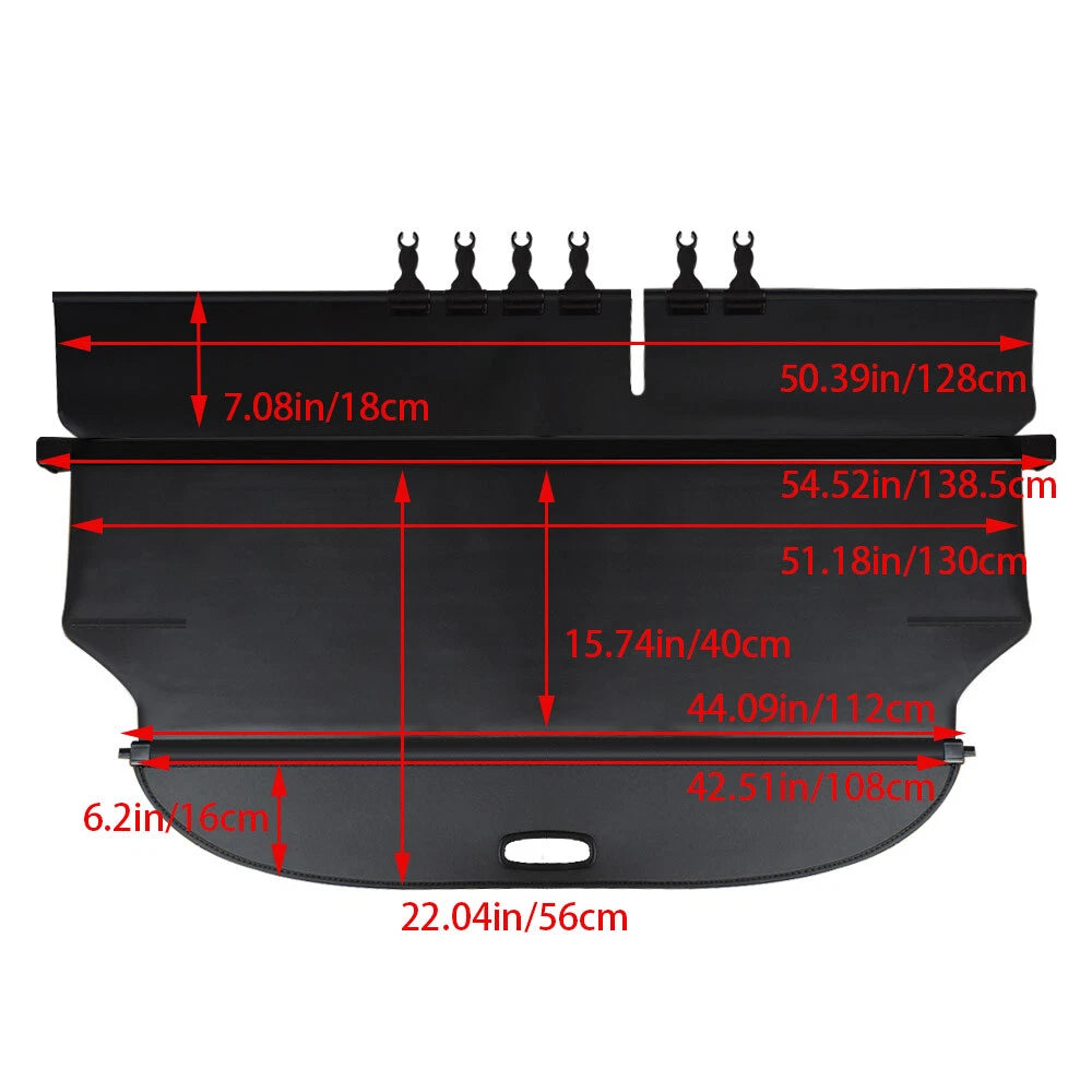 Trunk Cargo Cover for Toyota RAV4 (2013–2018) - Retractable Shade Shield