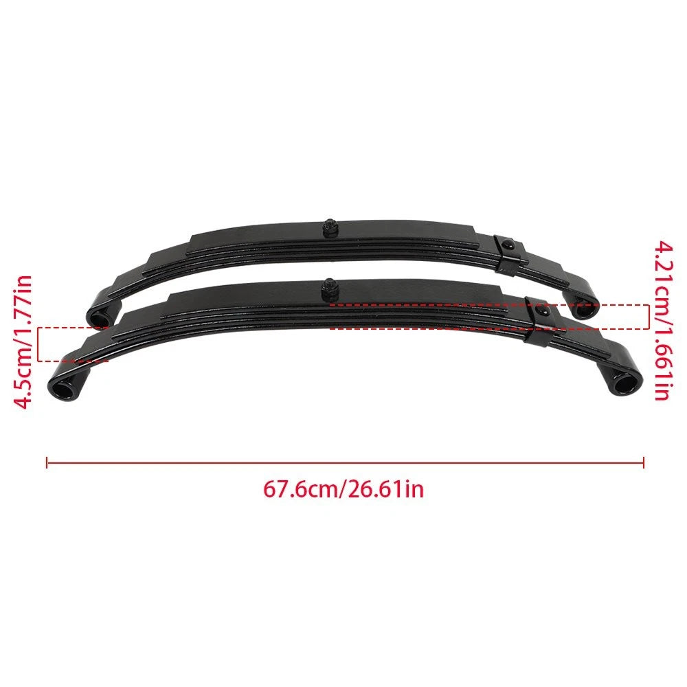 Set of 4 Leaf Springs for Trailer (2500 lbs Capacity)