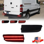 Smoked LED Rear Bumper Reflectors for Benz Sprinter (2007–2018)