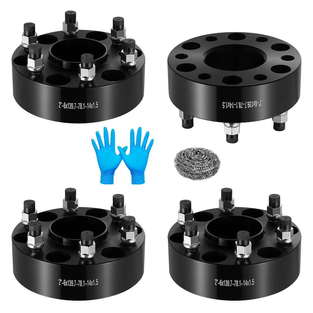 4X 2" Hubcentric Wheel Spacers for Silverado Sierra Tahoe Suburban (2007–2023)