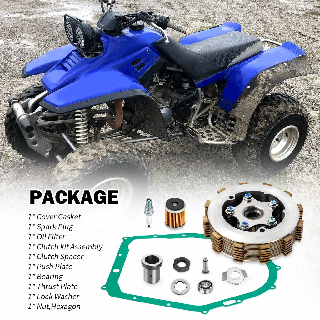 Heavy Duty Clutch Assembly w/ Gasket LOCK WASHER for Yamaha Kodiak 400 (1993–1998)