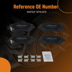 4pcs Front Ceramic Brake Pads Set for Chrysler Town & Country (2008–2016) D1273