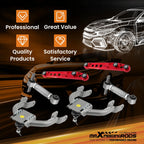Front Upper A Arms & Rear Camber Lower Control Arms for Civic/Del Sol (1992–1997)