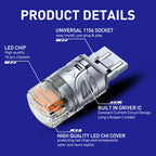2X LED Back Up Reverse Light Bulbs for