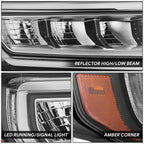 LED Headlight Assembly for GMC Acadia (2020–2023) - Right, Black, Amber