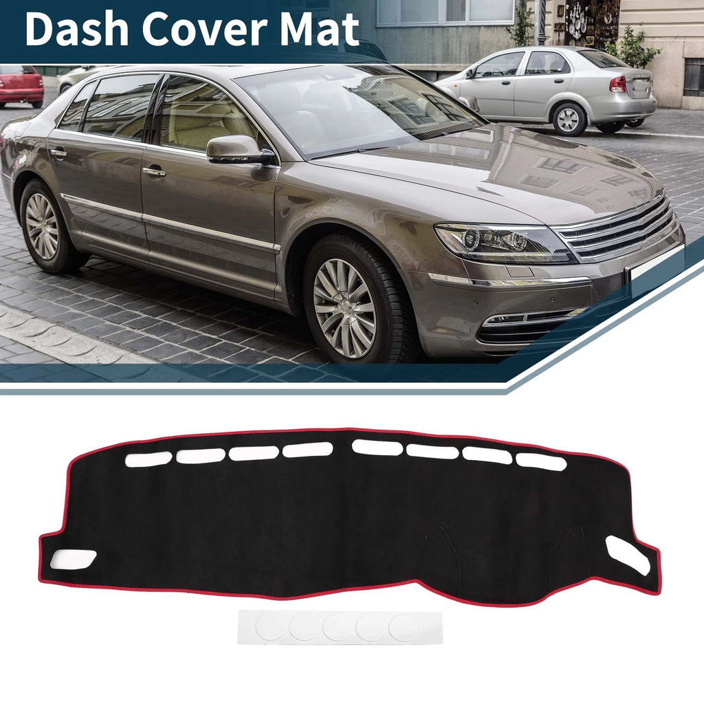 Dashboard Cover Mat for Volkswagen T-ROC (2018–2023) Black Red