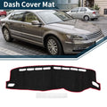 Dashboard Cover Mat for Volkswagen T-ROC (2018–2023) Black Red