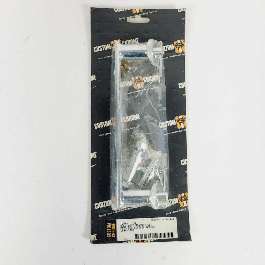 Chrome Solo Seat Bracket for Harley Softail (1984–1988)