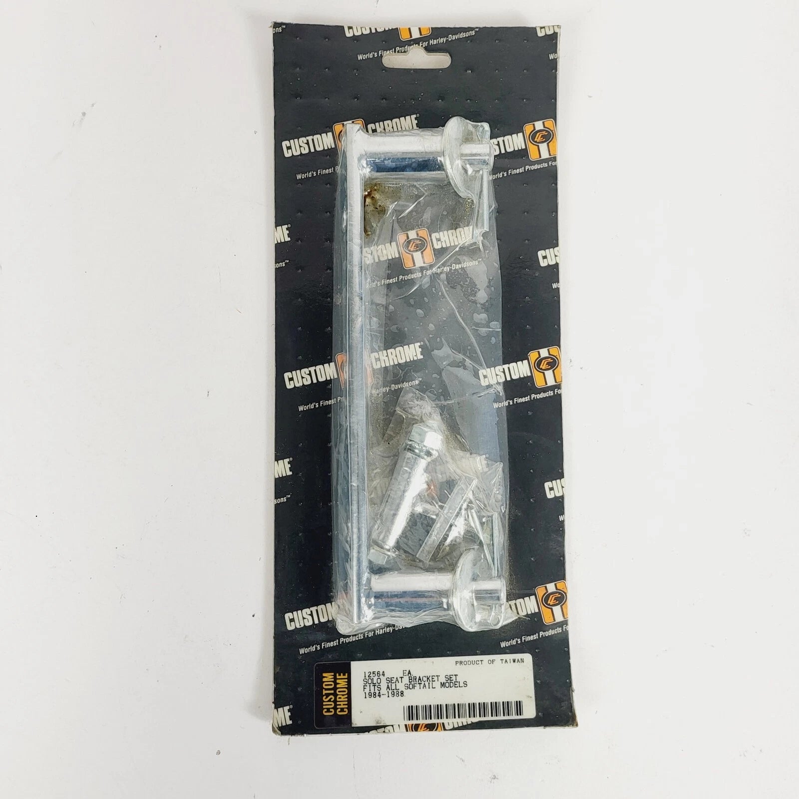 Chrome Solo Seat Bracket for Harley Softail (1984–1988)