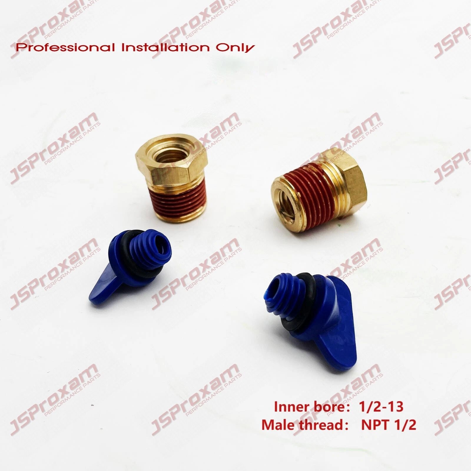2X Blue Manifold Drain Plug Kit for GM Volvo Penta (RO: 479956)