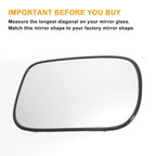 Right Side Heated Mirror Glass for Honda Civic (2001–2005)