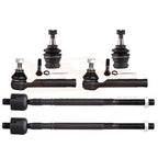 Set of 6 Inner Outer Tie Rods Lower Ball Joints for Subaru Legacy (1998–2004)
