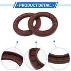 2X Oil Seal Rotary Shaft Seal FKM Rubber 60x90x10mm for Various Models