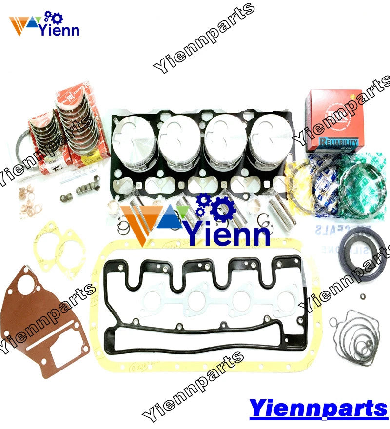 4LE1 Overhaul Rebuild Kit for Isuzu JCB 8040 8045 8050 8060 Excavator